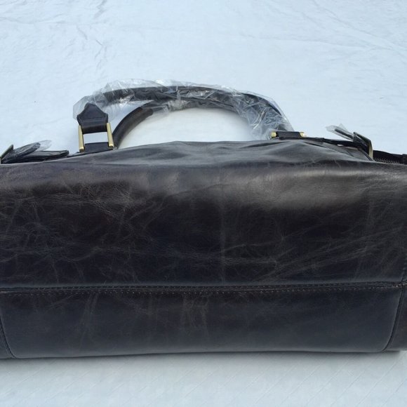 Argentinian Gray Calf Leather*Tote Duffl Bag $1150 - Picture 8 of 8